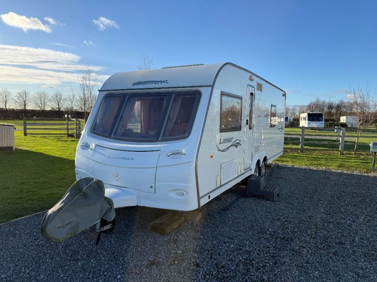Touring Caravan Coachman Laser 640/4 2008 4 berth fixed bed