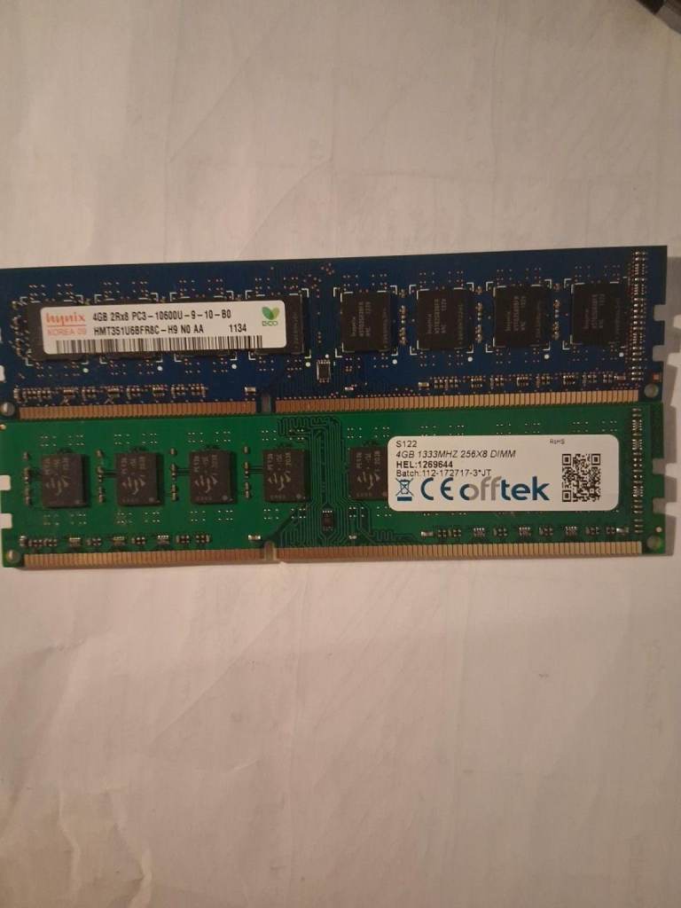 8GB DDR3 Desktop RAM (2 × 4GB) 1333MHz