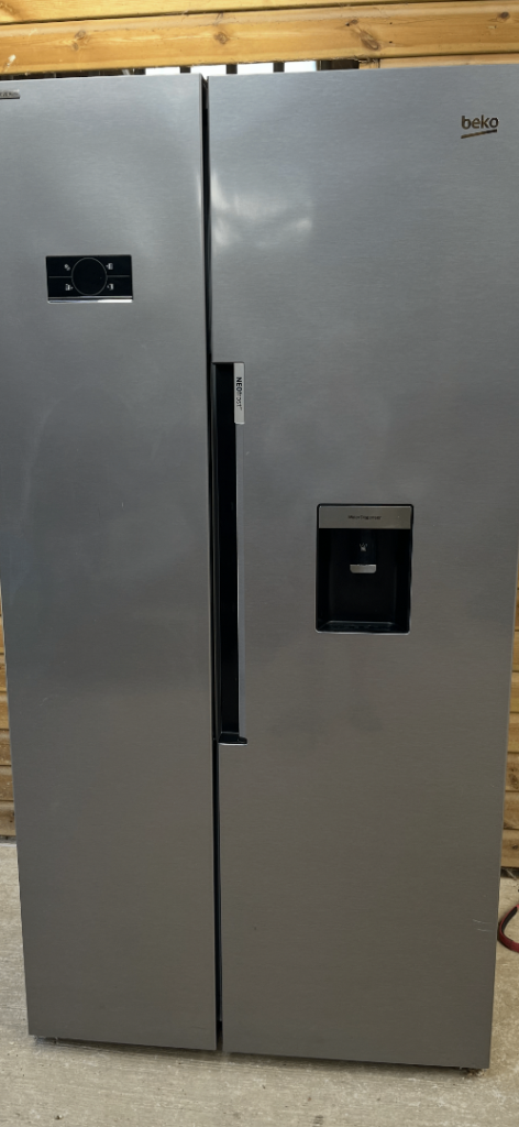 Beko grey American fridge freezer 