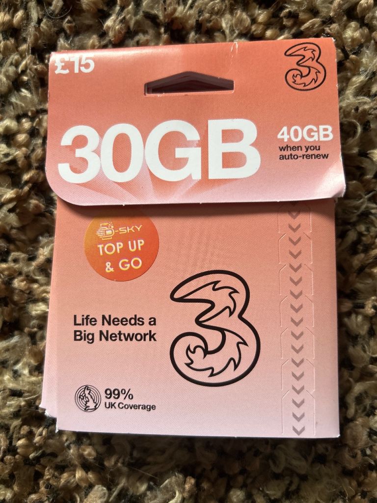3 SIM cards 