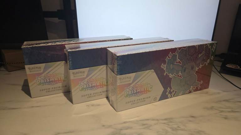 3x Pokemon Prismatic Evolutions Super Premium Collection - SEALED