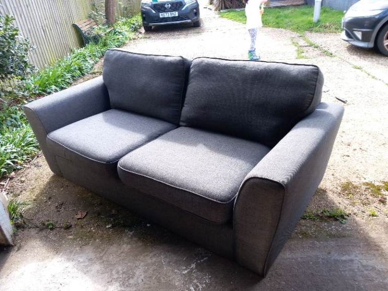Dark gray dfs 3 seater sofa