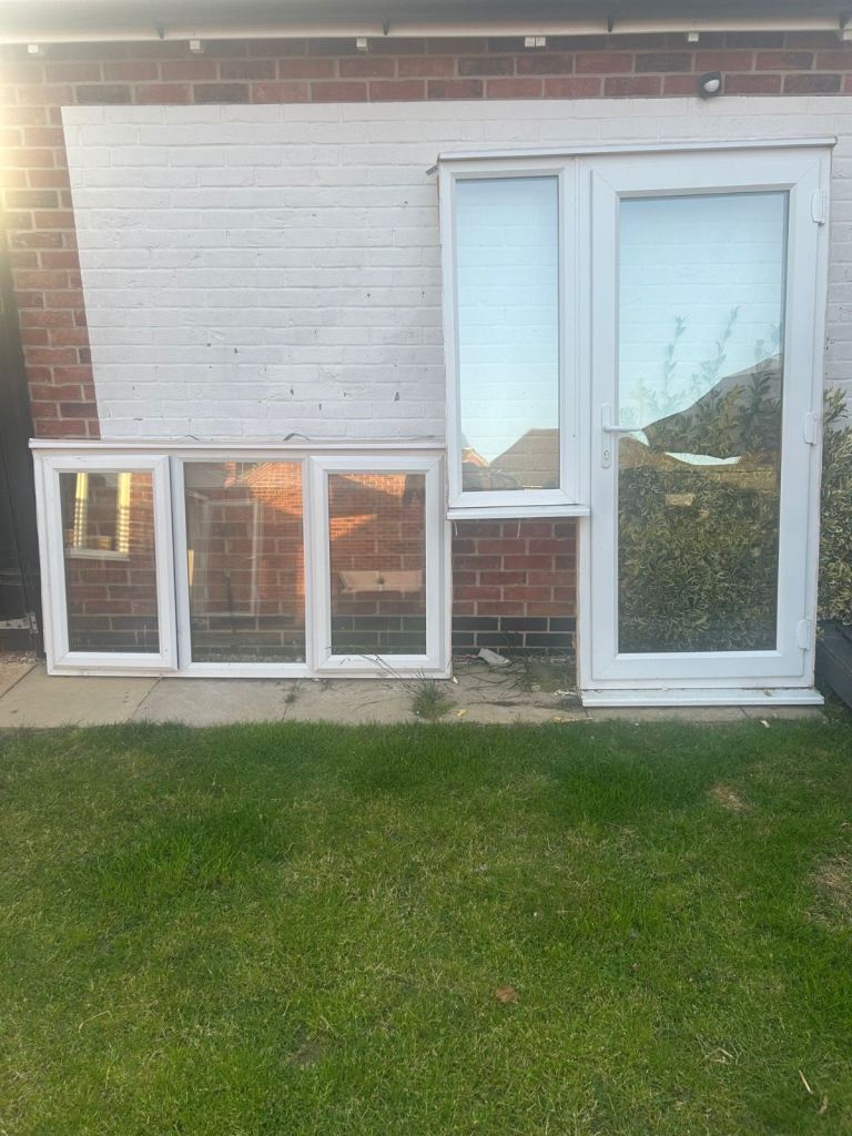 Used - uPVC Window & Back Door Set
