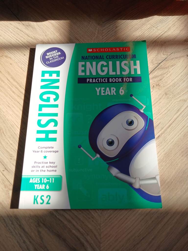 Scholastic English Practice Book Year 6/S2 to help with School