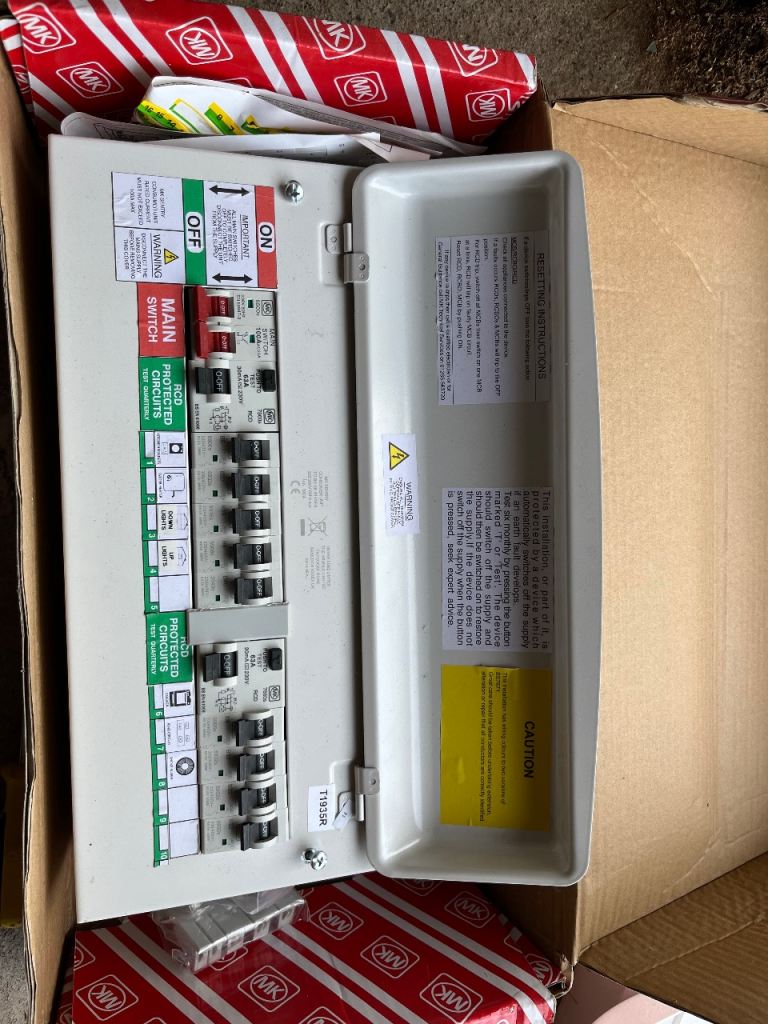 MK Sentinal Metal consumer unit
