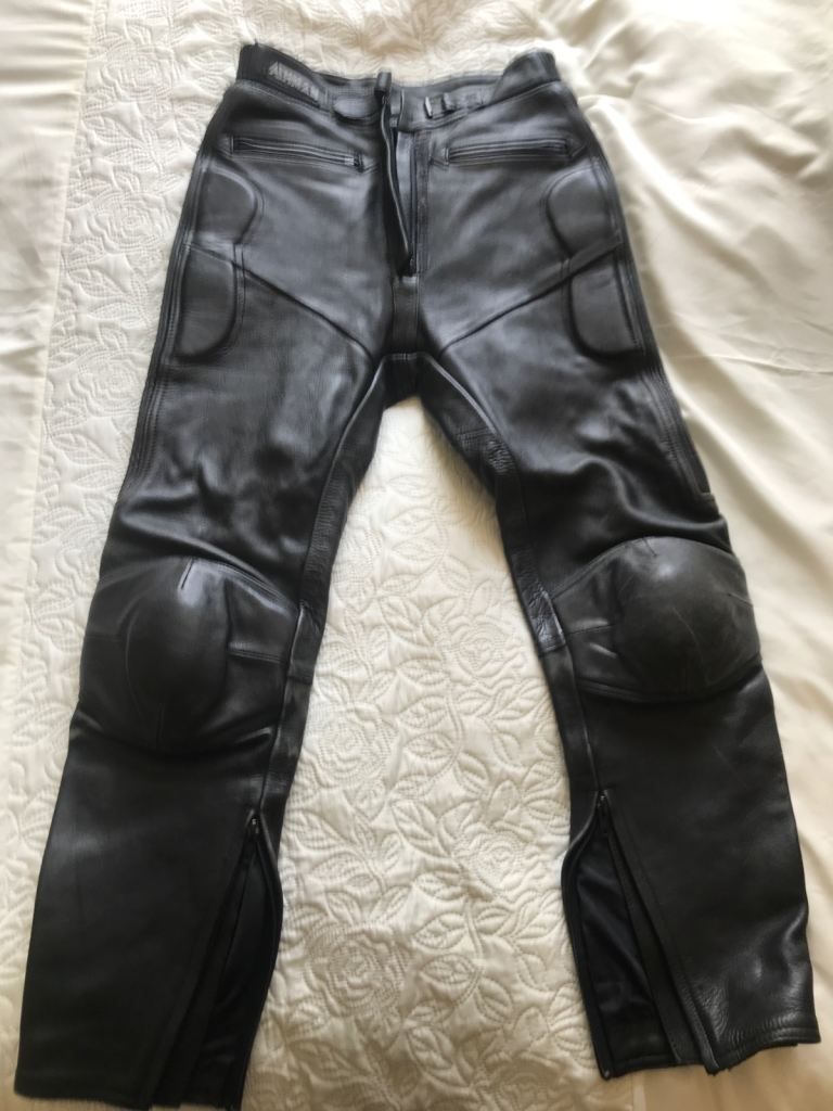 Womens Leather Motorcycle Jeans