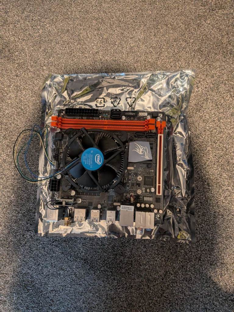 Desktop PC components - Intel i3-7100, GTX 1050Ti, plus Mini-ITX mobo and PSU