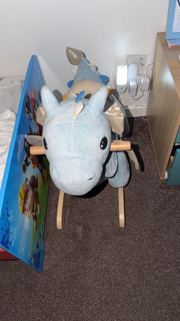 Kids dragon rocking horse