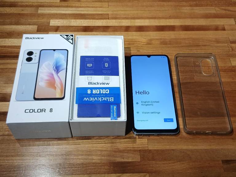 Blackview Color 8 Smartphone mobile phone, mint boxed, 16GB RAM 128GB ROM, Android 13, 6000mAh