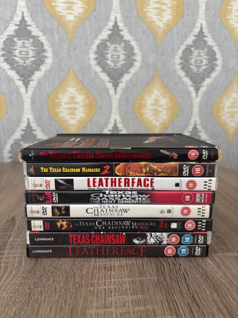 Very rare Texas's chainsaw massacre 1-8 DVD Boxset 