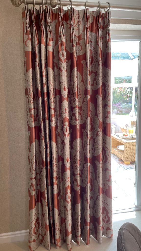 Pair of luxury fabric curtains