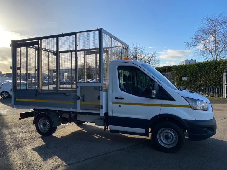 2018/68 FORD TRANSIT T350 2.0 ECOBLUE TDCI CAGED TIPPER WITH ALLOY DROPSIDES