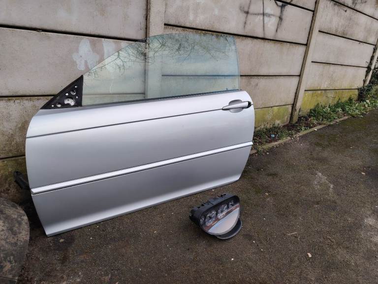 BMW E46 Convertible/coupe Passenger Door Front Silver