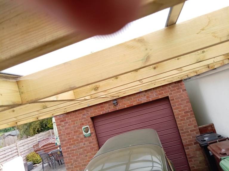 Up & Over Garage Door, Metal Construction, Complete with Key