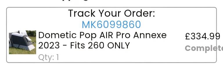 Tent for Eriba puck 120