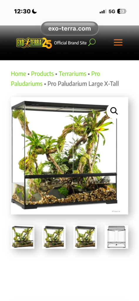 Exo-Terra pro Paludarium Large x X-tall