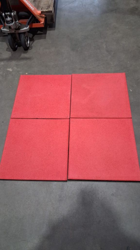 Gym Mats Rubber Flooring Red Black