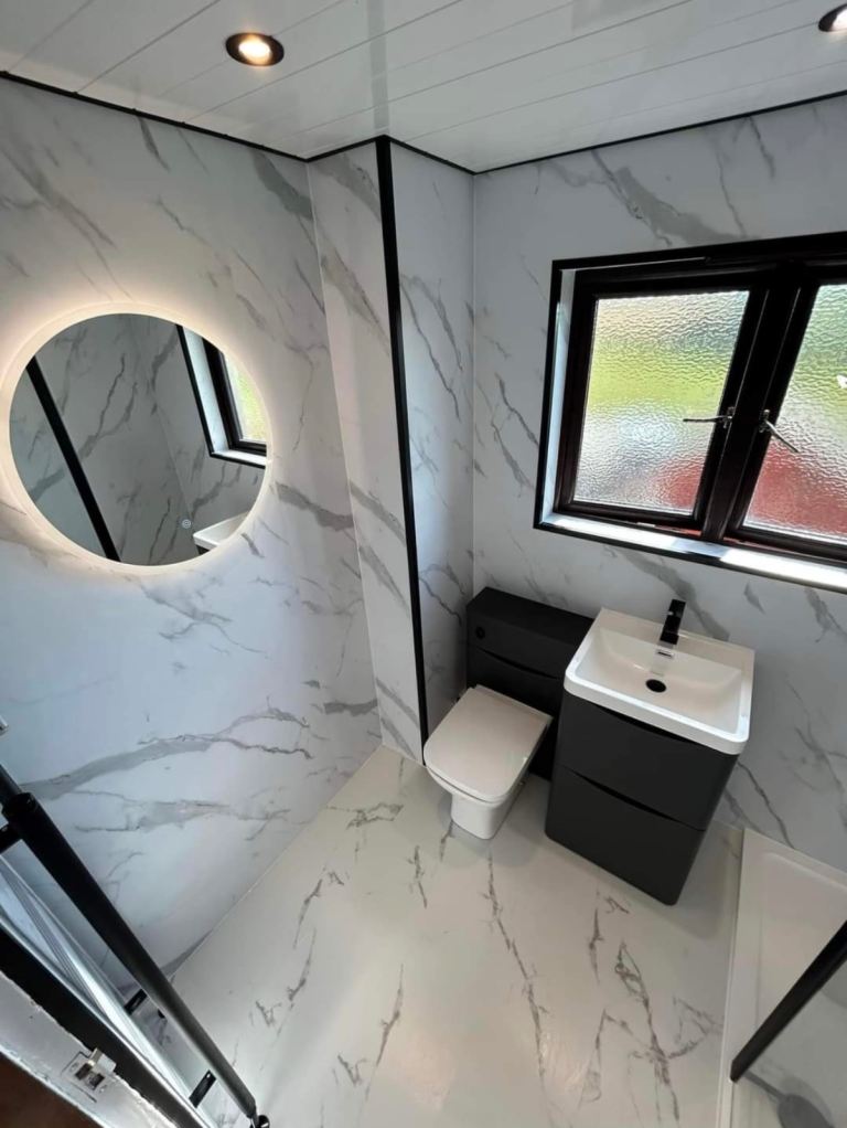 Wetwall panels Bathroom - Carrara Marble PVC Cladding 