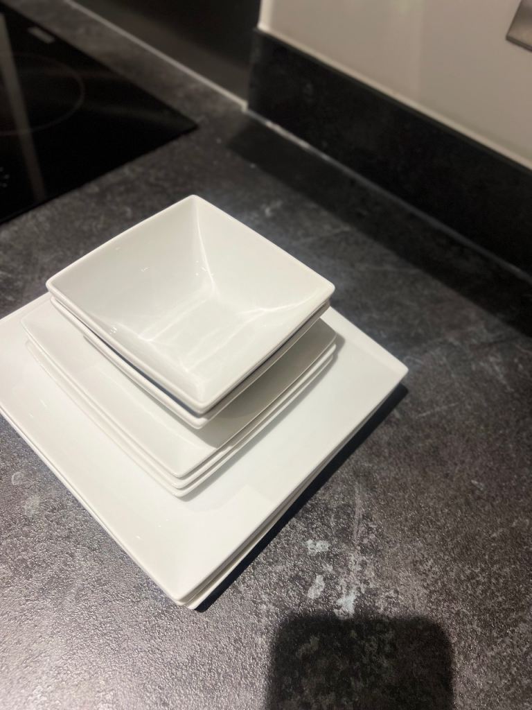 Set of dinner plates and bowls