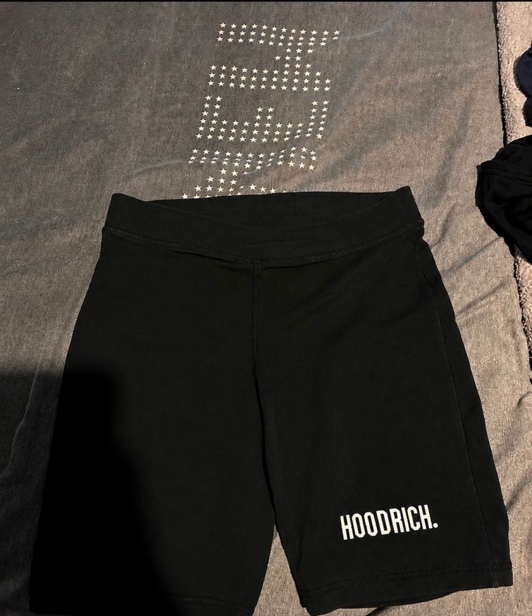 Hoodrich Black Cycling Shorts – Size S, Good Condition