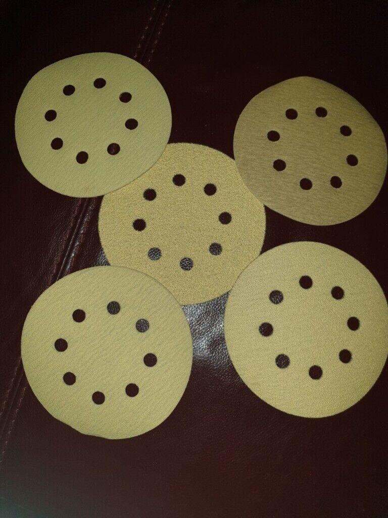 De Walt Cordless Random Orbital Sanding Discs Pads 8-Holes Gold Sand Paper 2019