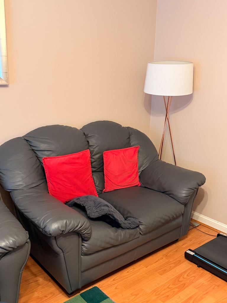 Two-Seater Sofa in Grey – last chance - need it gone in the morning 