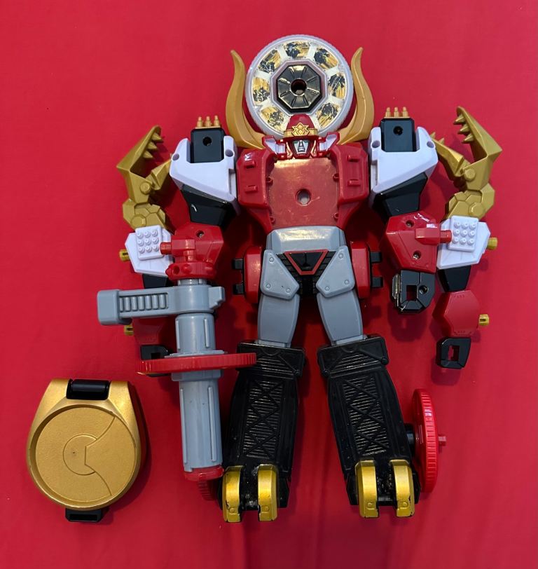 Power Rangers Super Samurai Bull Megazord With Disc Holder + Discs ...