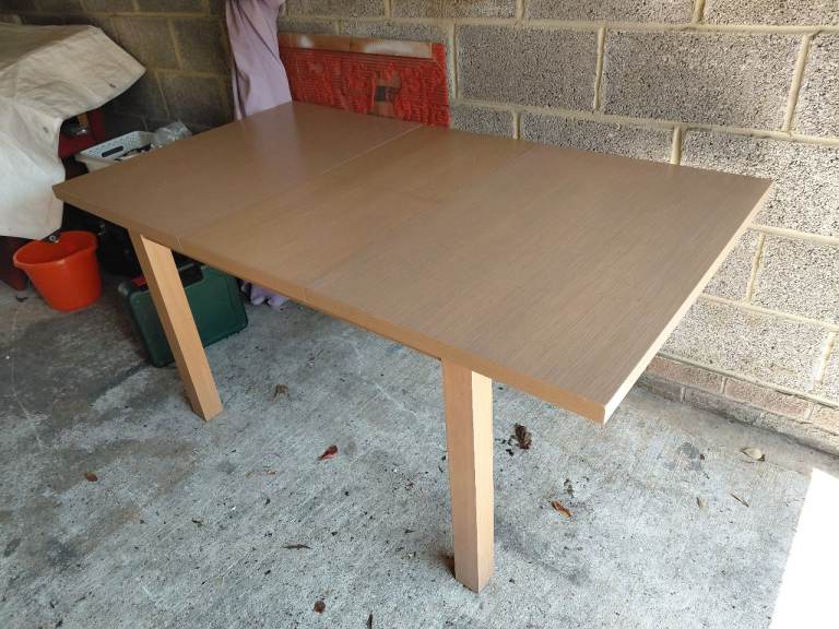 Light oak dining table