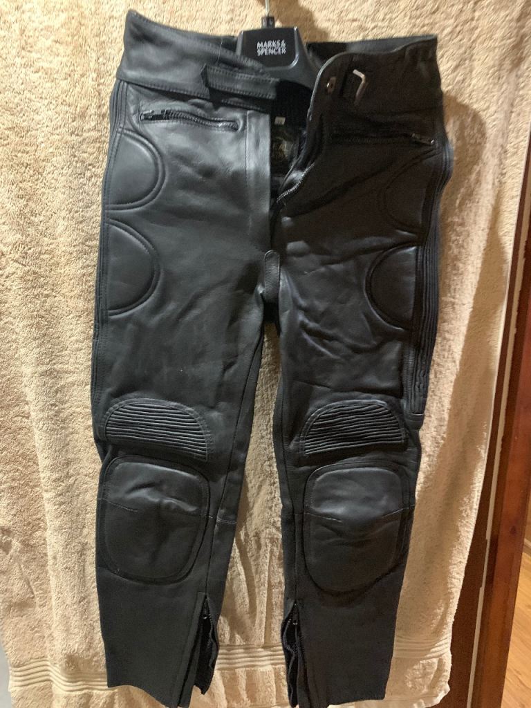 J&S leather motorcycle trousers ladies (16)