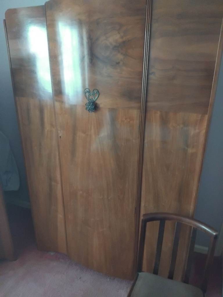 Vintage Art Deco Wardrobe - Good Condition