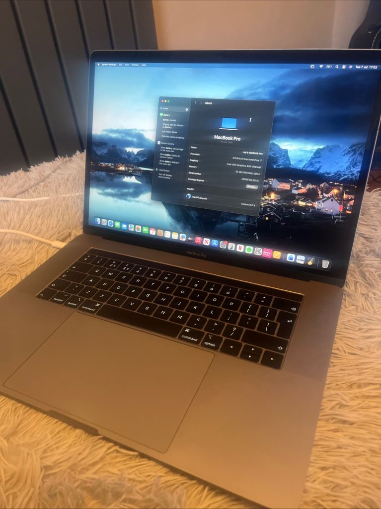 Apple MacBook Pro 15-inch 2018 – 1TB, Good Condition