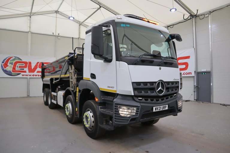 2021 (21 PLATE) Mercedes Benz AROCS 3240 8x4 Euro 6 Tipper Grabs