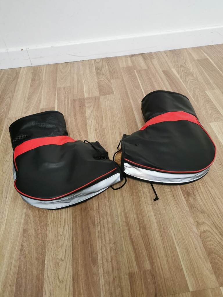 motorcycle or bicycle handlebar muffs. 