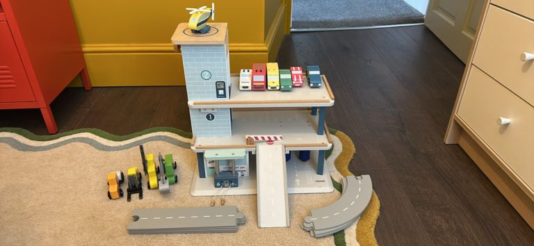 Great Little Trading Co Wooden Toy Garage