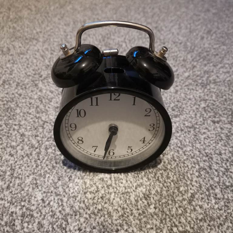 Analogue Clock Perfect Condition Black