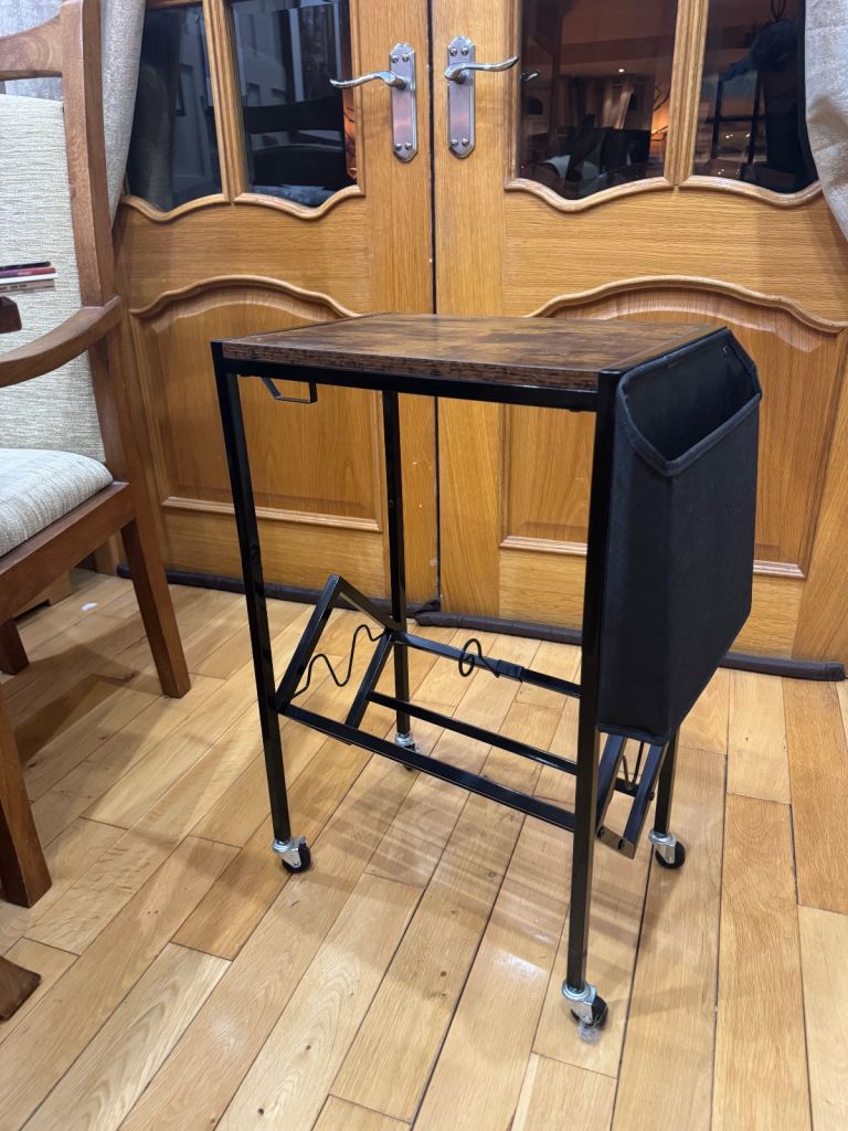 Vinyl Record Player Stand - Record Player Table with Storage Holds 80 Albums