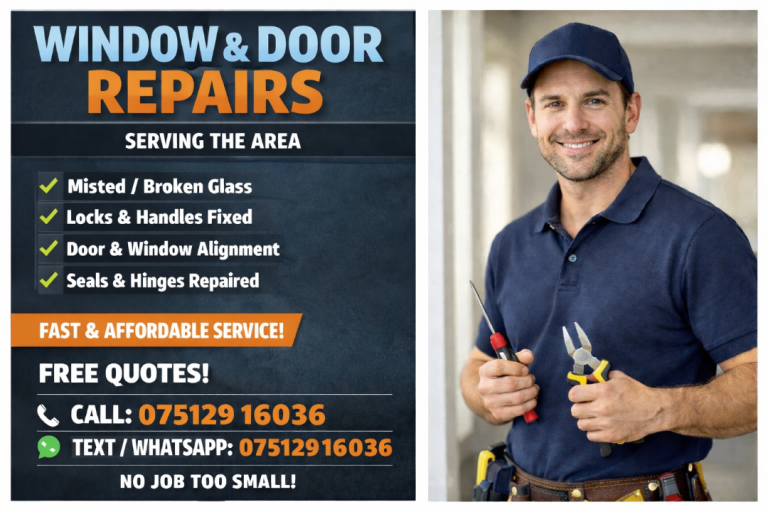 Window & Door Repairs in Milton Keynes, London & Surrounding Areas