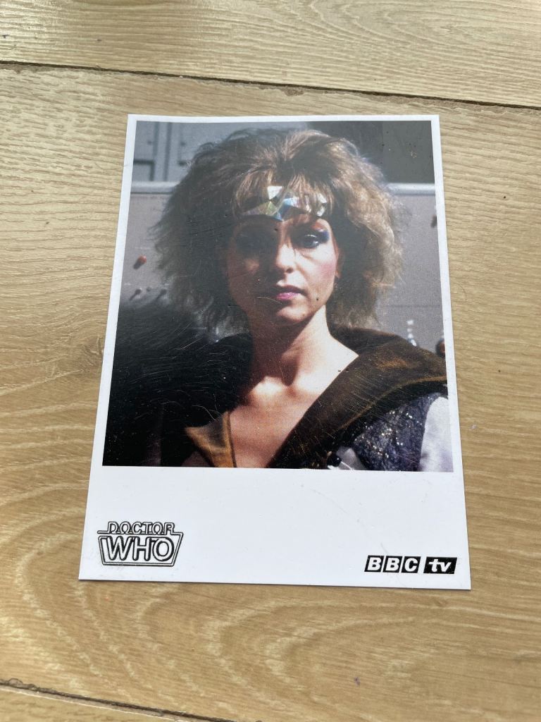 BBC TV DR WHO publicity card