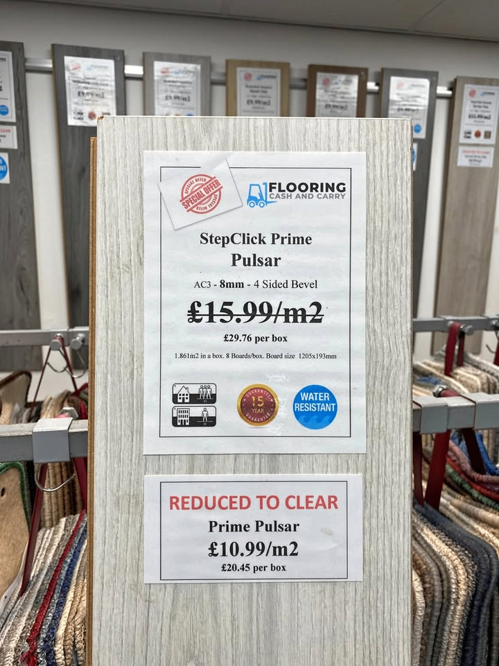 StepClick Prime Pulsar 8mm Laminate Flooring