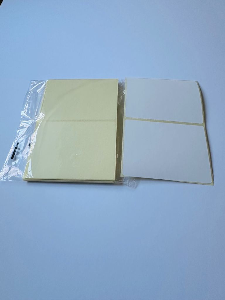 New Sticky Address Labels – White, 4x3 inches Sheets