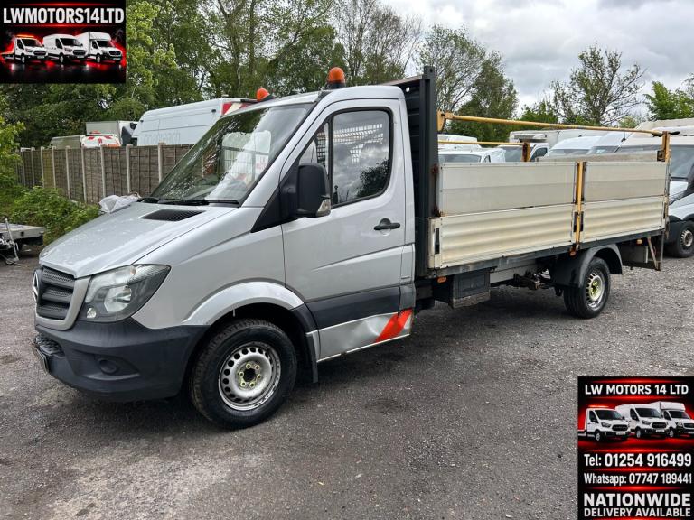 MERCEDES BENZ SPRINTER 313 CDI EXLWB 14FT DOUBLE ALLOY DROPSIDER 2015 65 REG