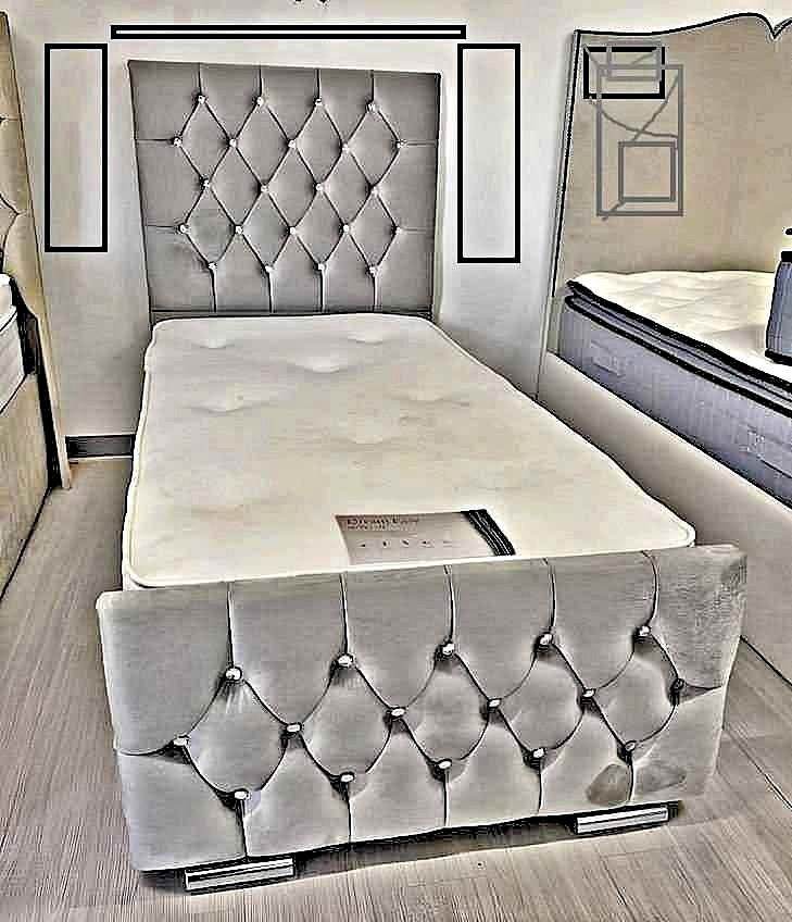 image for Strong beds For Single !! Single beds Frame with optional Mattress 