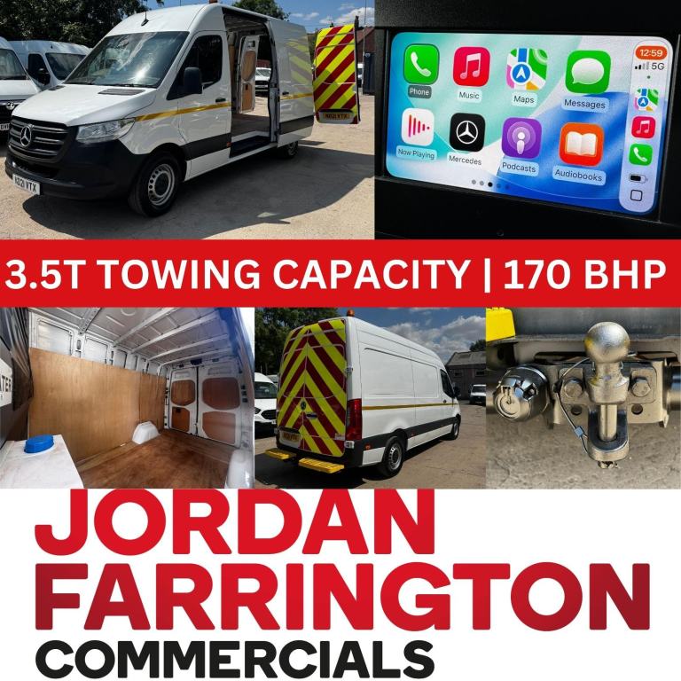 2021 MERCEDES SPRINTER 317 RWD WORKSHOP VAN WITH 3.5T TOWING CAPACITY | 168 BHP