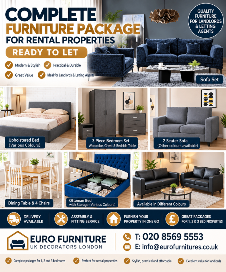 FURNITURE FOR LANDLORDS, ESTATE AGENTS & AIRBNB HOSTS