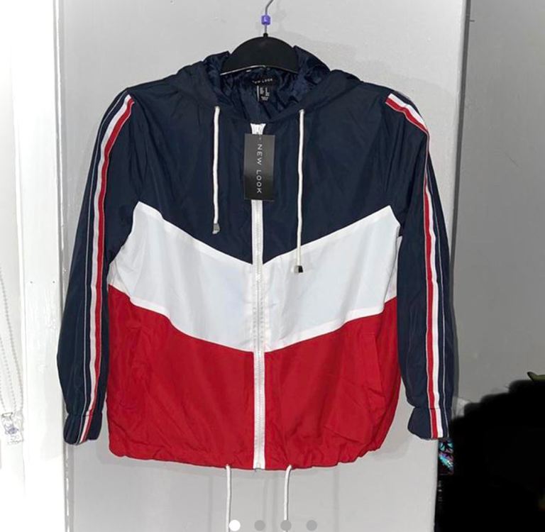 Women’s New Look multicoloured lightweight jacket. Size small