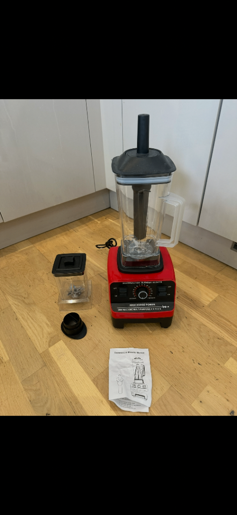 Multi function blender high horse power with different jugs and stirring wand used 1x 