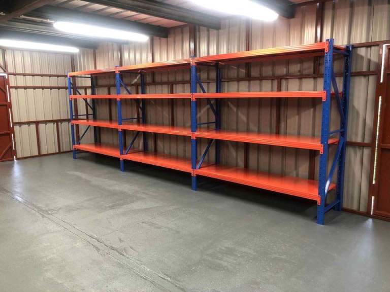 4 Tier Longspan Shelving Bays Heavy Duty Racking For Garages Workshops Or Stockrooms