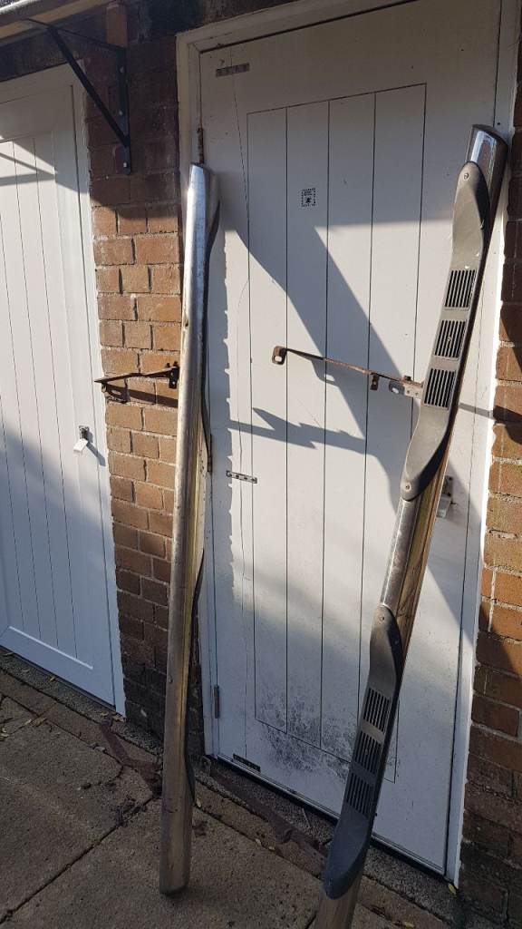 Pair of side steps for car stainless  