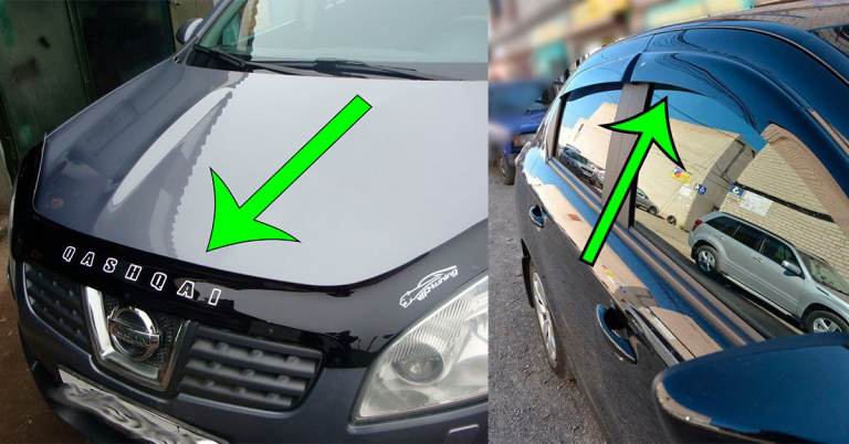 Bonnet deflectors, wind deflectors (rain guards) and sun visors - Deflectors.eu/en