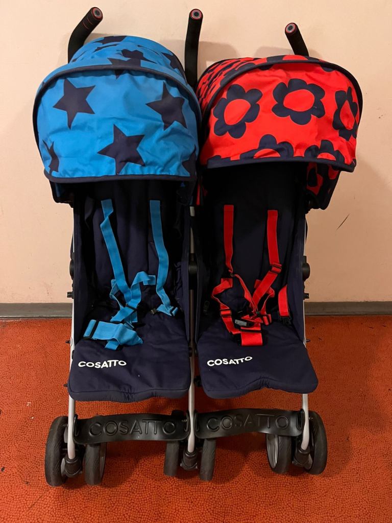 Cosatto Pushchairs x2 – Good Condition, Blue & Red